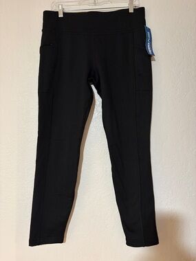 Title Nine Crash Tights Fleece Performance Leggings Pockets Reflective Petite